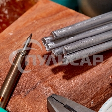 Припой пруток ПОС-30, Ø8мм, длина 400мм, ГОСТ 21931-76, олово 30%, свинец 70% (упак. 5 кг) Rexant