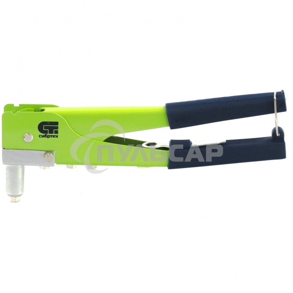 Заклепочник 270 мм, переставной 0-90 градусов, заклепки 2,4-3,2-4,0-4,8 мм Сибртех