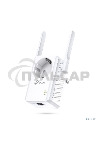 Сетевой адаптер TP-Link SOHO TL-WA860RE 300Mbps Wireless N Wall Plugged Range Extender with AC Passthrough, QCA(Atheros), 2T2R, 2.4GHz, 802.11b/g/n, 1 10/100Mbps LAN port, Range Extender button, Range Extender mode, suppo поставляется без кабеля RJ-45