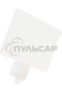 Стяжка пластиковая нейлоновая с площадкой для маркировки Lanmaster 2,5х100мм, белая, 100шт