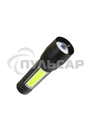 Фонарь Космос 3Вт ХРЕ 3Вт СОВ литий 600mAh Micro USB шнур