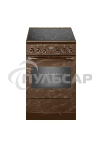 Плита электрическая Gefest ЭП Н Д 5560-03 0054 коричневый, конфорок 4 шт, духовка 55 л, 50 см x 85 см x 58.5 см
