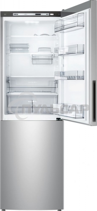 Холодильник Atlant XM-4621-181 серебристый двухкамерный 205/119л морозилка снизу