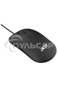Мышь проводная Acer OMW122 черный, 1200 dpi, USB, кнопки - 3