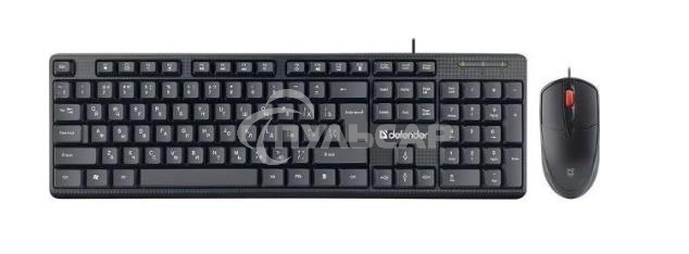Комплект клавиатура + мышка Defender LINE C-511 RU черный
