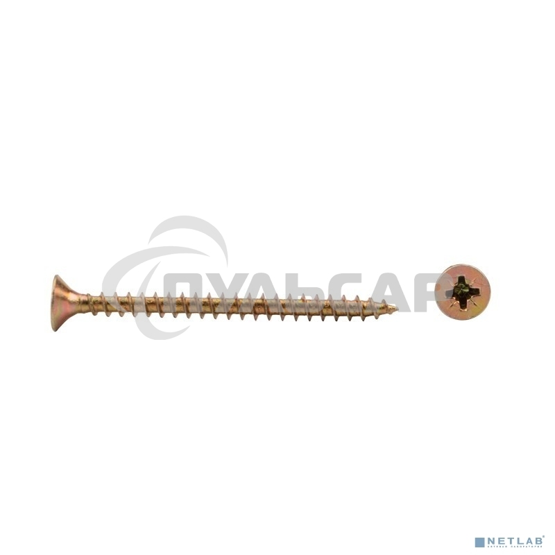 Саморез универсальный KRANZ 5х60, желтый цинк, пакет (10шт.)