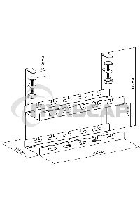 Кабель-канал Cactus CS-CM-400-2WT для столов 40x13.4x34.2см белый