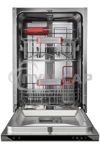 Встраиваемая посудомоечная машина Kuppersberg, High-Tech, 45 см, 10 комплектов, 3 корзины, 7 программ, конденсационная сушка, автоматическое открывание двери, LED подсветка, кнопочное управление, энергоэффективность А+++