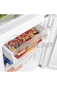 Холодильник Maunfeld MFF176SFW белый двухкамерный 187/75л морозилка снизу, ручная разморозка