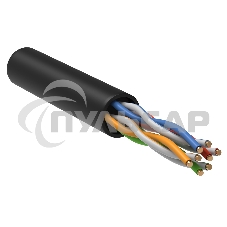 Кабель информационный ITK GENERICA BC3-C5E04-139-305-G кат.5е U/UTP не экранированный 4X2X24AWG LDPE внешний 305м черный
