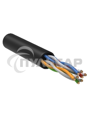 Кабель информационный ITK GENERICA BC3-C5E04-139-305-G кат.5е U/UTP не экранированный 4X2X24AWG LDPE внешний 305м черный