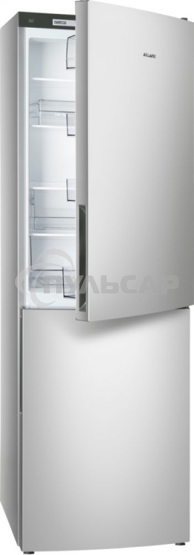 Холодильник Atlant XM-4621-181 серебристый двухкамерный 205/119л морозилка снизу