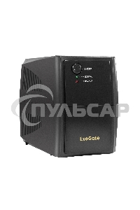 Источник бесперебойного питания ExeGate Power Back BNB-500.LED.2SH 500VA/300W, LED, 2*Schuko, черный
