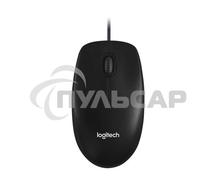 Мышь проводная Logitech M100/100R DARK/GREY (темно-серая/черная), 1000 dpi, USB, кнопки - 3