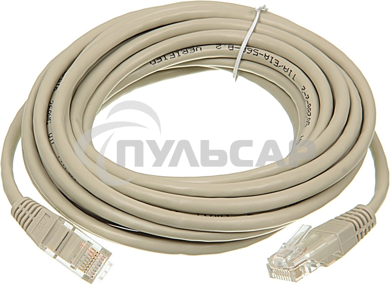 Патч-корд Lanmaster UTP RJ-45 (m)-RJ-45 (m) cat5E 5м серый 