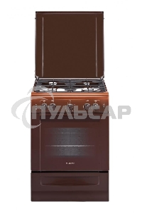 Плита газовая Gefest ПГ 6100-02 0010 коричневый, конфорок 4 шт, духовка 52 л, 60 см x 85 см x 60 см
