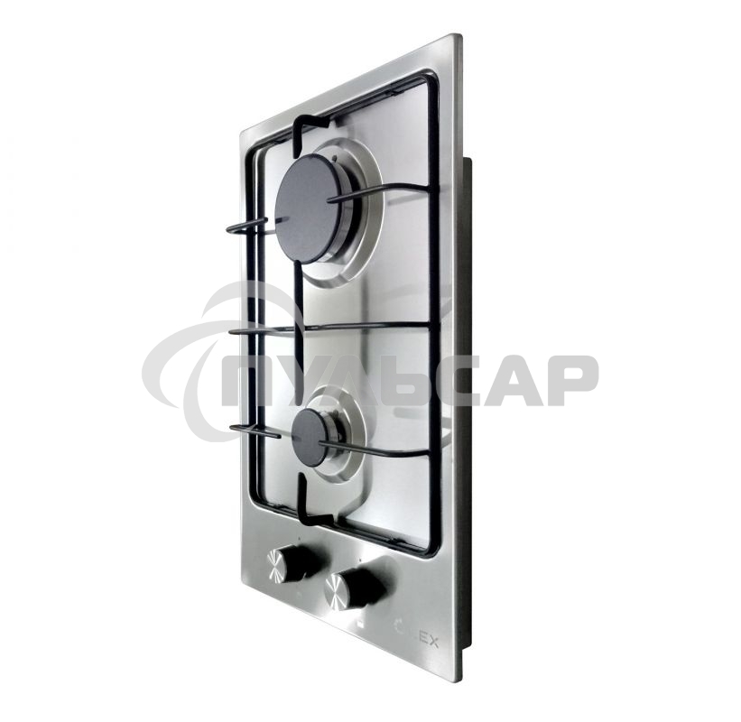 Газовая варочная панель LEX GVS 320 IX1000/3000Вт 2конфорки нерж.сталь