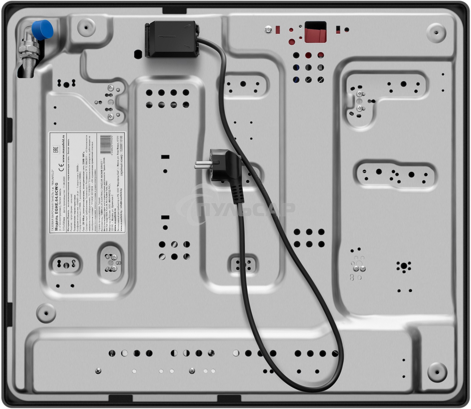 Газовая варочная панель Maunfeld EGHE.64.6CW/G