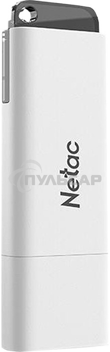 Флешка USB Netac U185 32 Gb <NT03U185N-032G-30WH>, USB 3.0, с колпачком, пластиковая белая