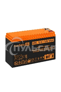 Аккумуляторная батарея ExeGate HRL 12-6 (12V 6Ah 1224W, клеммы F2)