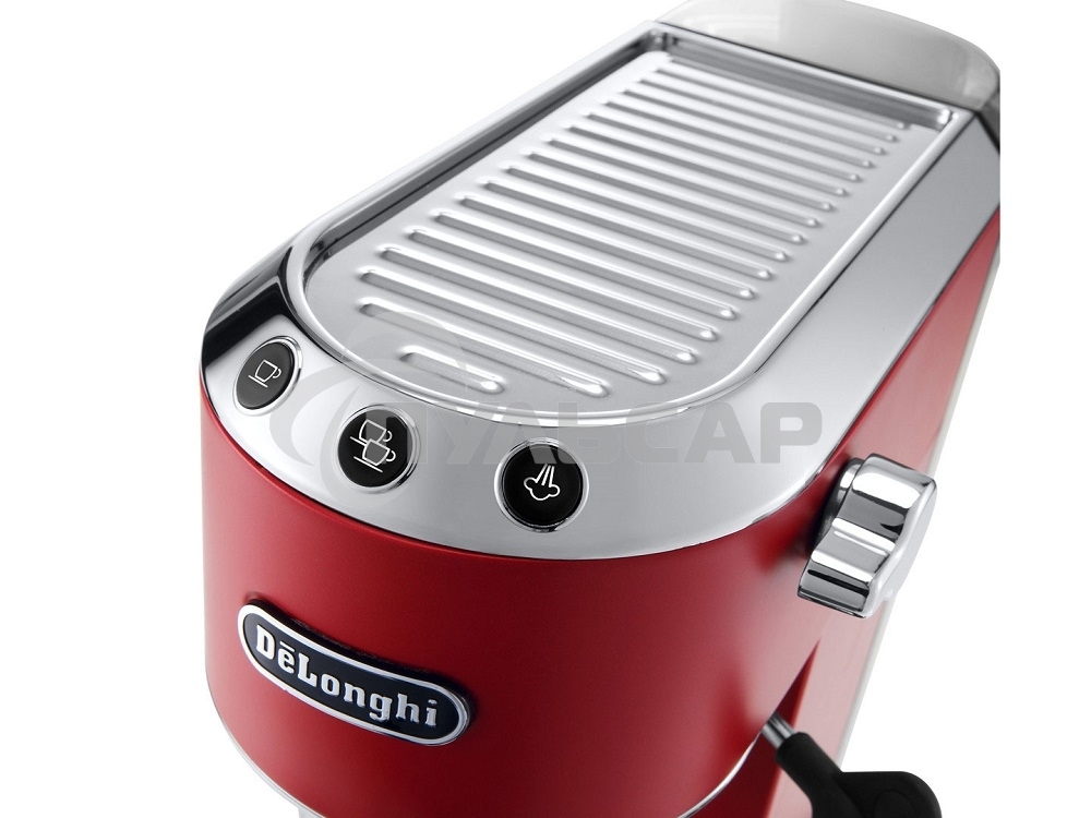 Кофеварка эспрессо DeLonghi EC685.R красный, исп. кофе - молотый/чалды, 1.1 л, 1350 Вт, 15 бар