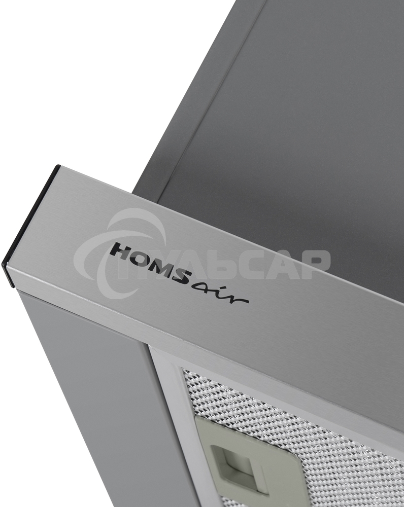 Вытяжка встраиваемая HOMSair FLAT 60 серебристый, 60 см, 520 куб. м/ч, 47 д