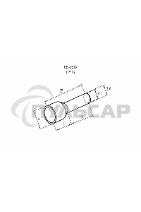Наконечник штыревой втулочный изолированный F-18 мм 2.5 мм² (НШВи 2.5-18) синий Rexant