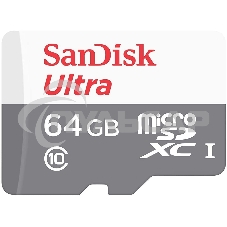Флеш карта microSD 64Gb SanDisk microSDXC Class 10 Ultra UHS-I 100Mb/s