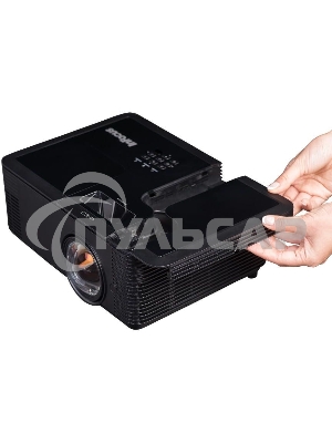 Проектор INFOCUS IN134ST DLP, 4000 ANSI Lm, XGA (1024x768), 28500:1, 0.626:1, 3.5мм in, Composite video, VGA, HDMI 1.4a x3 (поддержка 3D), USB-A (для SimpleShare и др.), лампа 15000ч.(ECO mode), 3.5мм out, Monitor out (VGA), RS232, RJ45, 21дБ, 3,2 кг