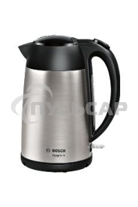 Чайник электрический Bosch TWK3P420 1.7л. 2400Вт черный (корпус: нержавеющая сталь)