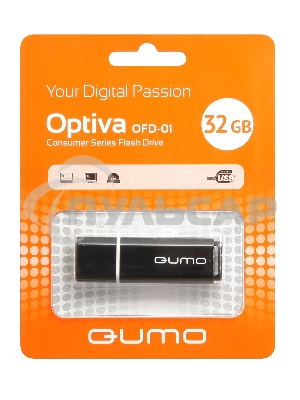 Флешка USB 2.0 QUMO 32 Gb Optiva 01 черный