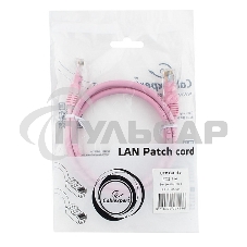 Патч-корд UTP Cablexpert кат.5e, 1м, литой, многожильный, розовый