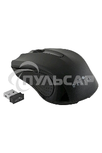 Мышь беспроводная Oklick 485MW черный, 1200 dpi, радиоканал, USB, кнопки - 3