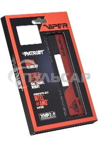Оперативная память Patriot Viper Elite II, DDR4, 16Gb (2x8 Gb), 3200 MHz, CL18, DIMM, радиатор, красный, черный