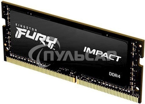 Оперативная память Kingston Fury Impact, DDR4, 8Gb (1x8Gb), 3200MHz, CL20, SO-DIMM