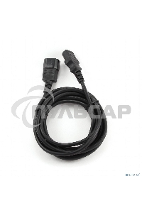 Кабель питания сист.блок-монитор Cablexpert PC-189-VDE-5M, 5м, C13-C14, VDE, 10А, Сечение провода: 0,75 мм2, черный, с заземлением