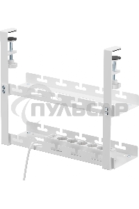 Кабель-канал Cactus CS-CM-400-2WT для столов 40x13.4x34.2см белый