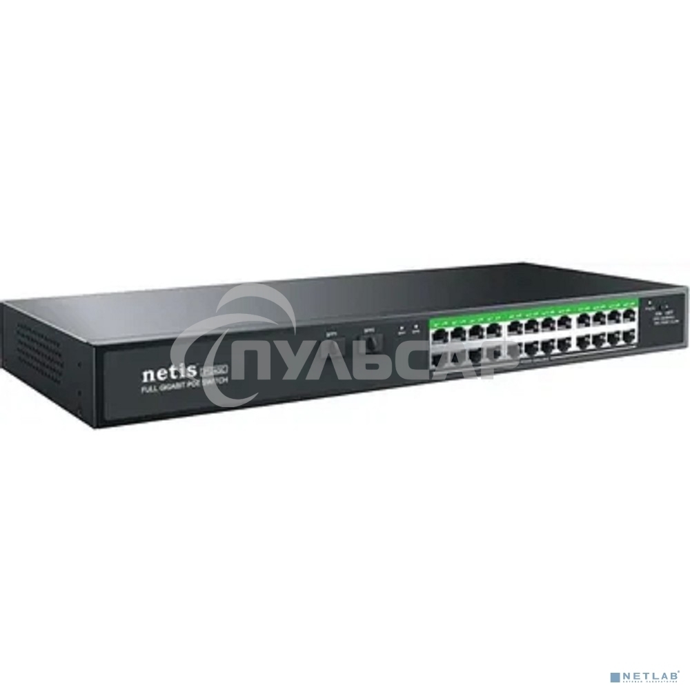 Коммутатор NETIS 24PORT 10/1000M POE 2 SFP COMBO P124GC
