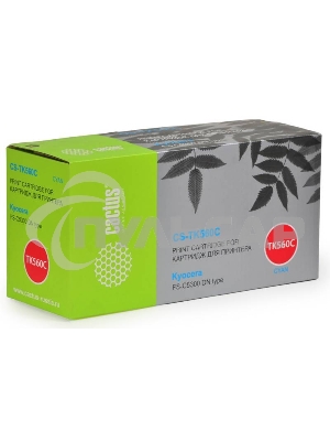 Картридж лазерный Cactus CS-TK560C голубой (10000 стр.) для Kyocera FS-C5300DN