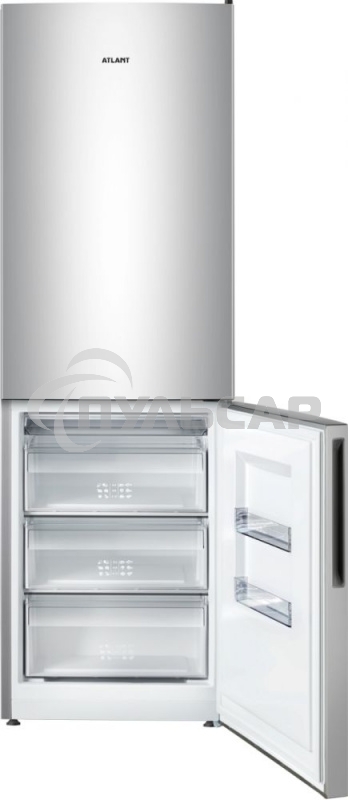 Холодильник Atlant XM-4621-181 серебристый двухкамерный 205/119л морозилка снизу
