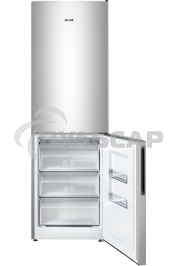Холодильник Atlant XM-4621-181 серебристый двухкамерный 205/119л морозилка снизу