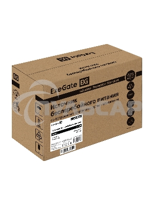 Источник бесперебойного питания ExeGate Power Back BNB-500.LED.2SH 500VA/300W, LED, 2*Schuko, черный