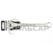 Ключ комбинированный, 19 мм, CrV, матовый хром Stels