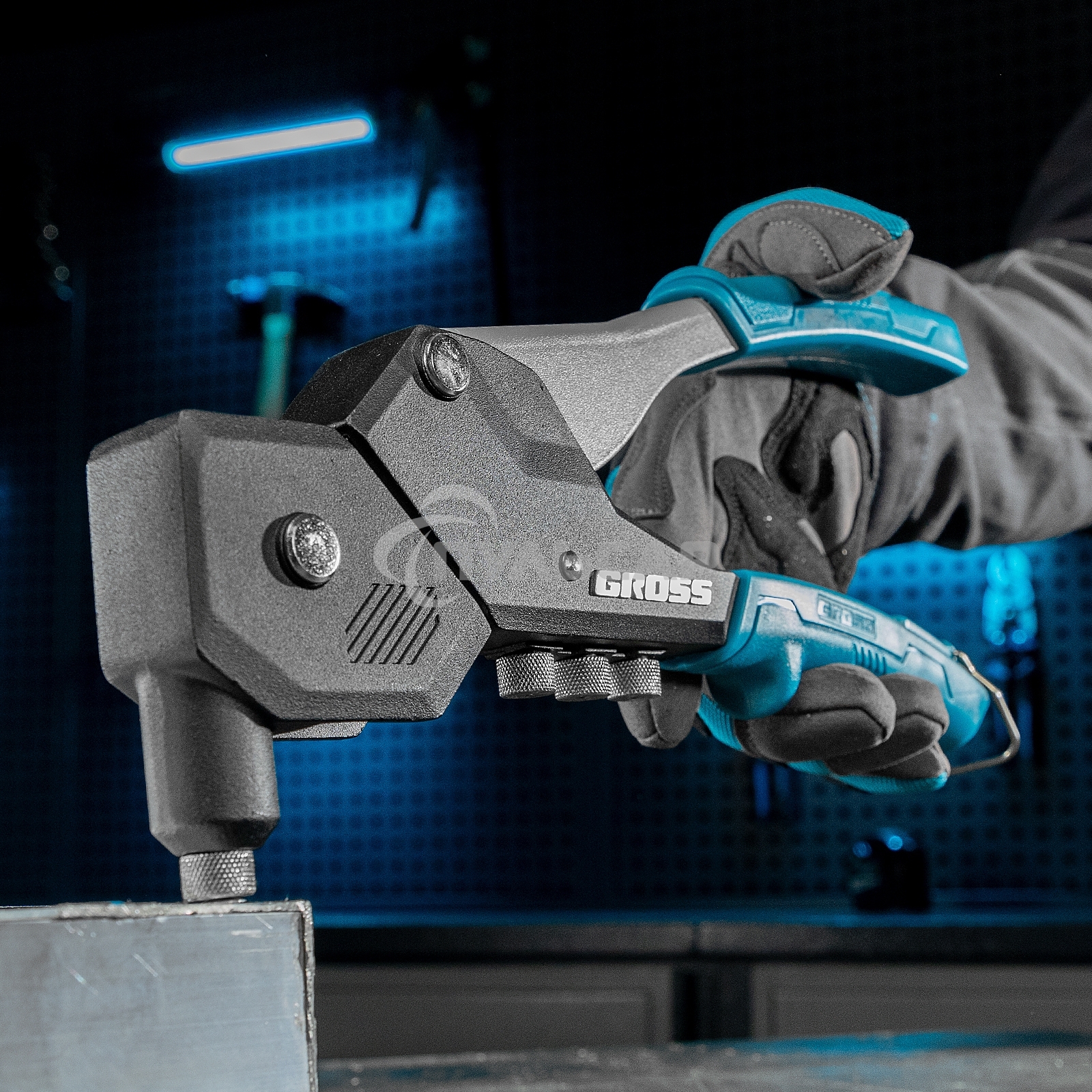 Заклепочник ручной, 290 мм, поворотный, 0-360, заклепки 2,4-3,2-4,0-4,8 мм Gross