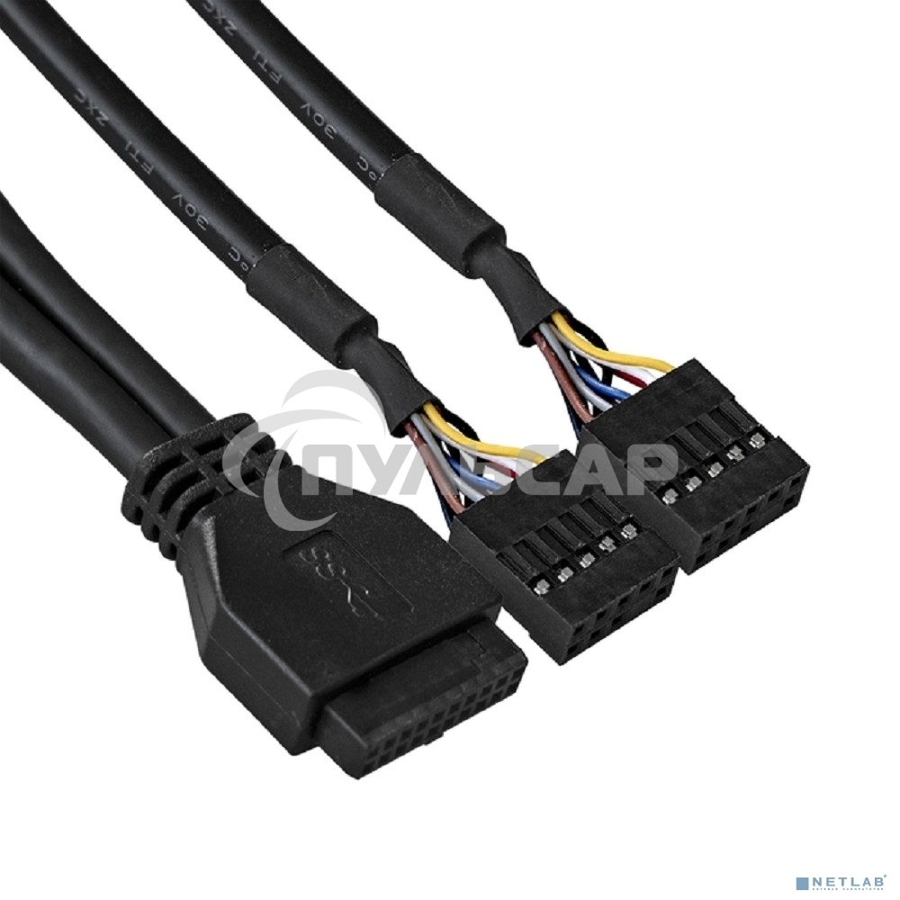 Планка USB на переднюю панель ExeGate EX289291RUS U5H-627, 5,25