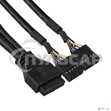 Планка USB на переднюю панель ExeGate EX289291RUS U5H-627, 5,25