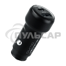 Автомобильное зарядное устройство Qumo PD (Charger 0080), Type C, черный