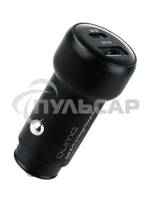Автомобильное зарядное устройство Qumo PD (Charger 0080), Type C, черный