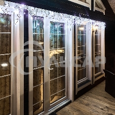 Гирлянда Neon-night Айсикл (бахрома) светодиодный, 4,8 х 0,6 м, черный провод, 230 В, диоды белые, 176 LED