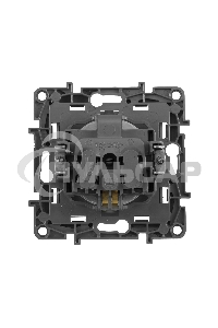 Розетка 2К+З, немецкий стандарт, винтовые зажимы, 16А, 250В~, Etika, алюминий Розетка 2К+З, немецкий стандарт, винтовые зажимы, 16А, 250В~, Etika, алюминий